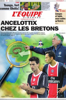 L'Equipe edition du 08 Janvier 2012