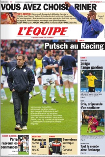 L'equipe Edition du 10 Fevrier 2012