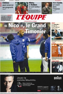 L'Equipe edition du 20 Avril 2012