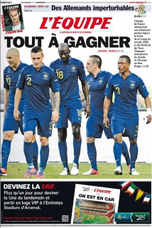 L'equipe Edition du 23 Juin 2012