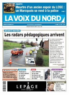 La Voix du Nord Edition de Lille du 30 Décembre 2011