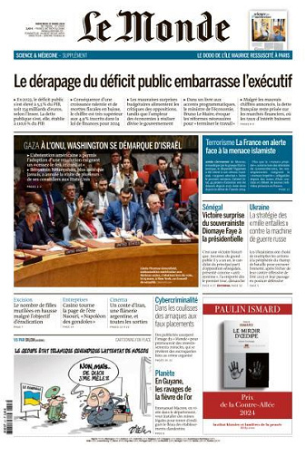 Le Monde du 27 Mars FRENCH PDF 2024