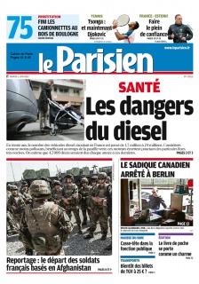 Le Parisien + Cahier de Paris du 05 Juin 2012