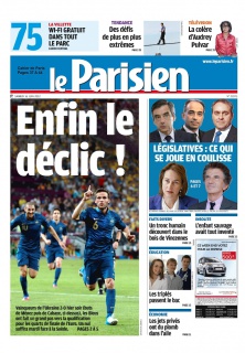 Le Parisien + Cahier de Paris du 16 Juin 2012