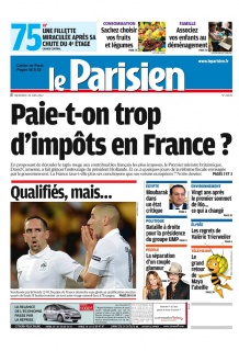 Le Parisien + Cahier de Paris du 20 Juin 2012