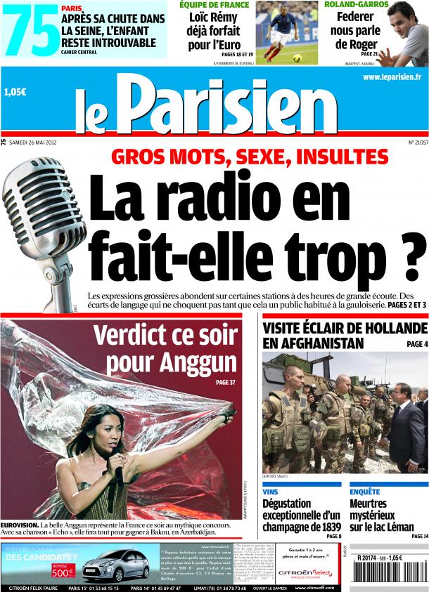 Le Parisien+ Cahier Paris du Samedi 26 Mai 2012