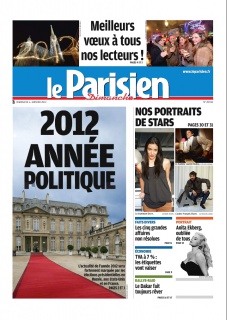 Le Parisien Edition du 1er. Janvier 2012