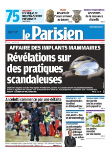 Le Parisien et cahier de paris edition du 05 Janvier 2012