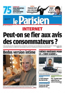 Le Parisien et cahier de paris edition du 29 decembre 2011