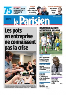 Le Parisien et cahier de paris edition du 30 decembre 2011