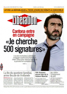 Libération edition du 10 Janvier 2012