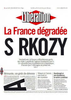 Libération edition du 14 et 15 Janvier 2012