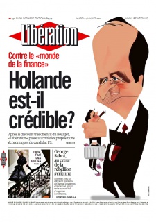 Libération edition du 24 Janvier 2012